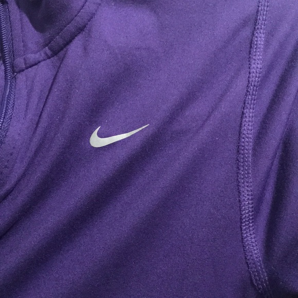 Purple Nike dry fit quarter zip up - Picture 2 of 6